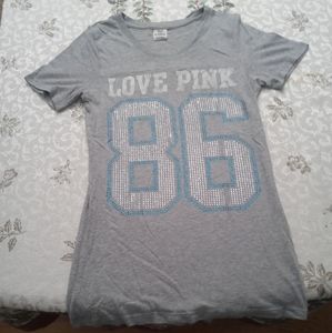 Pink Victoria Secret sequined bling size medium